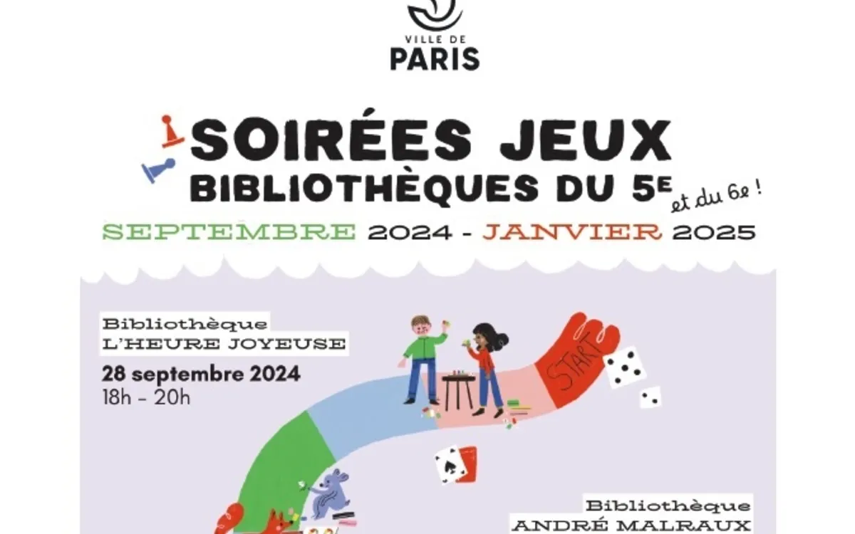 Soirée Jeux à la bibliothèque Buffon - bibliothèques du 5e et 6e arr. Bibliothèque Buffon Paris