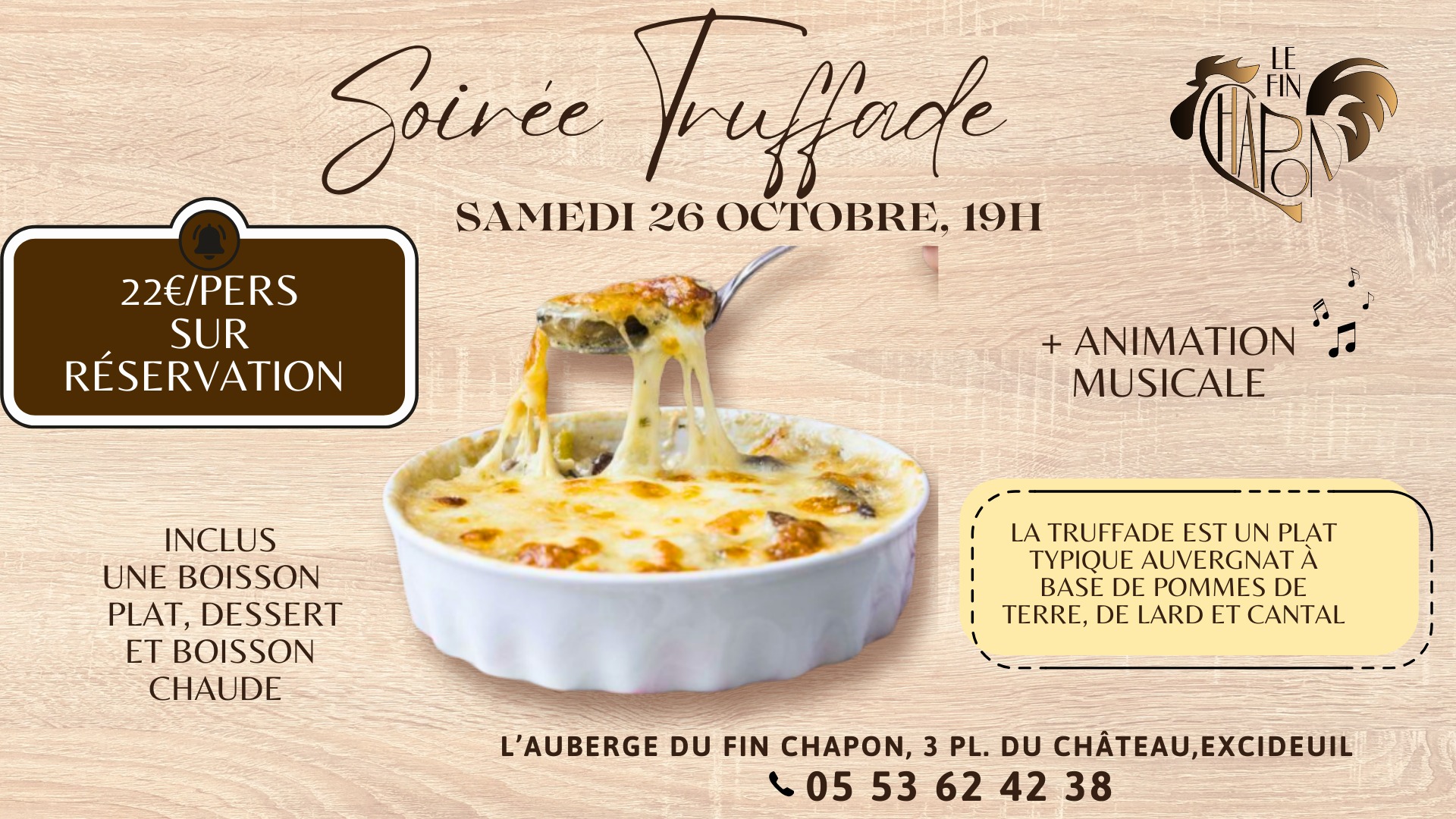 Soirée Truffade au Fin Chapon