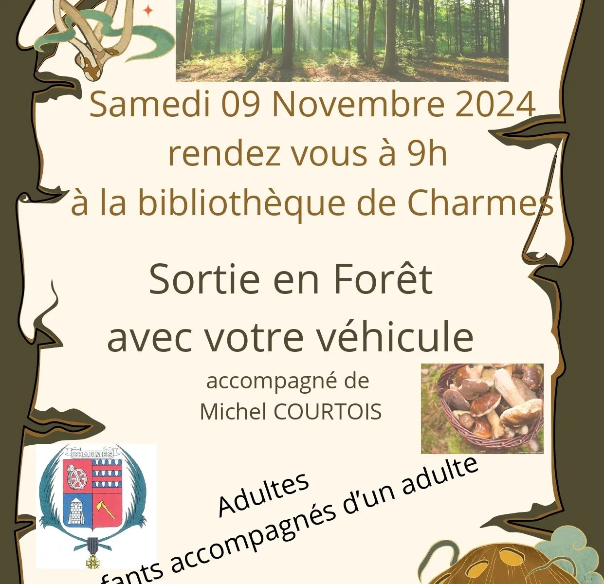 Sortie en forêt avec votre véhicule à Charmes