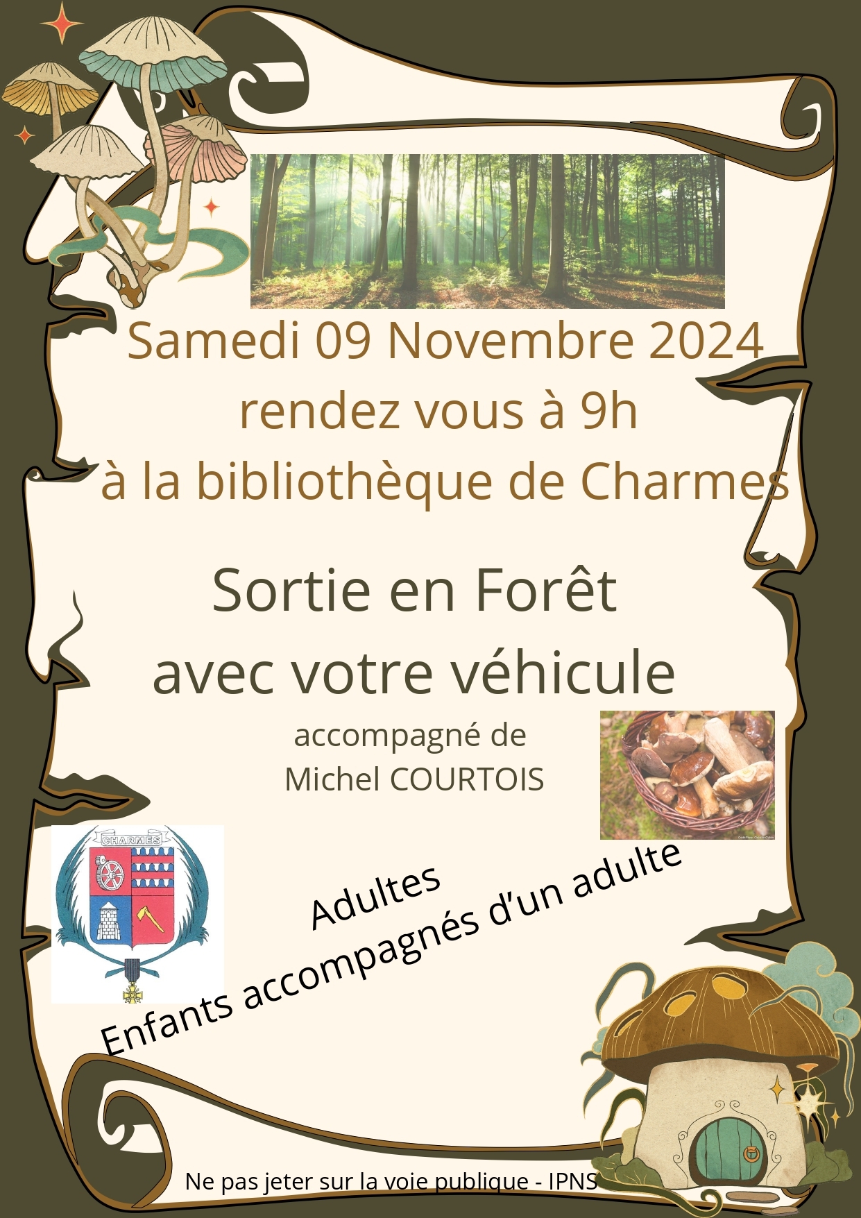 Sortie en forêt avec votre véhicule à Charmes