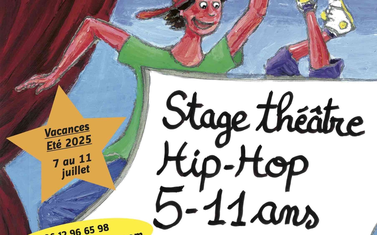 Stage 5-11 ans Théâtre/Hip-hop Après-midi vacances juillet 2025 Théâtre du Temps Paris