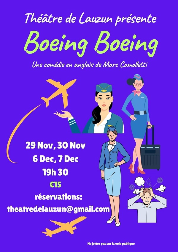 Théâtre Lauzun "Boeing Boeing"