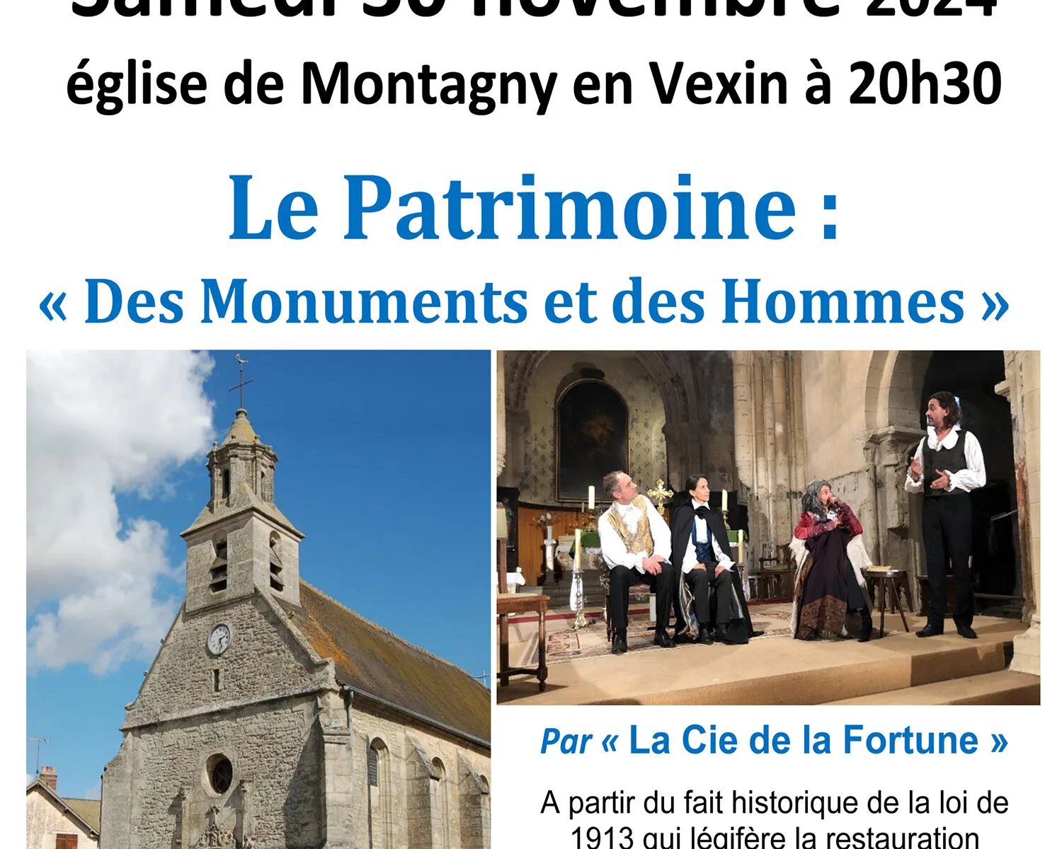 THÉÂTRE "Le patrimoine des monuments et des hommes"