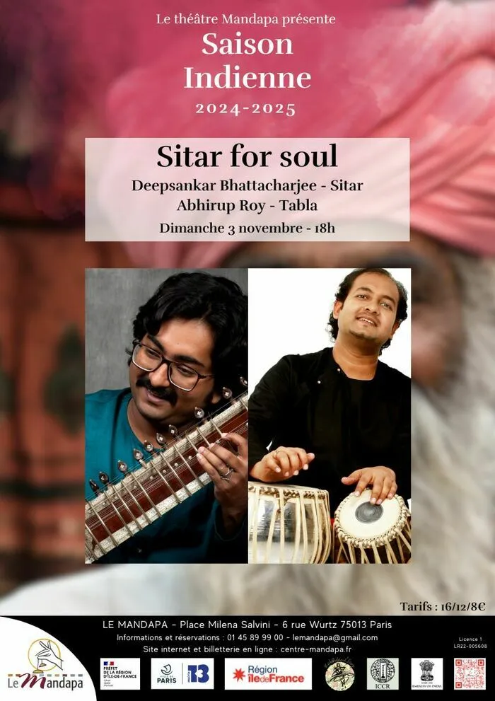 Sitar for soul - Musique indienne Théâtre Mandapa Paris