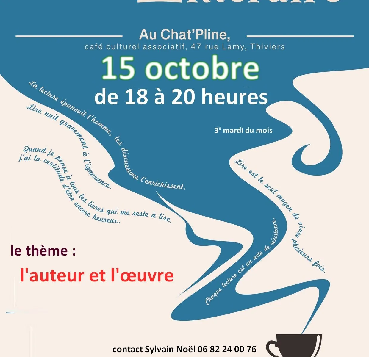 Tchat'Kafé "l'auteur et l'œuvre"