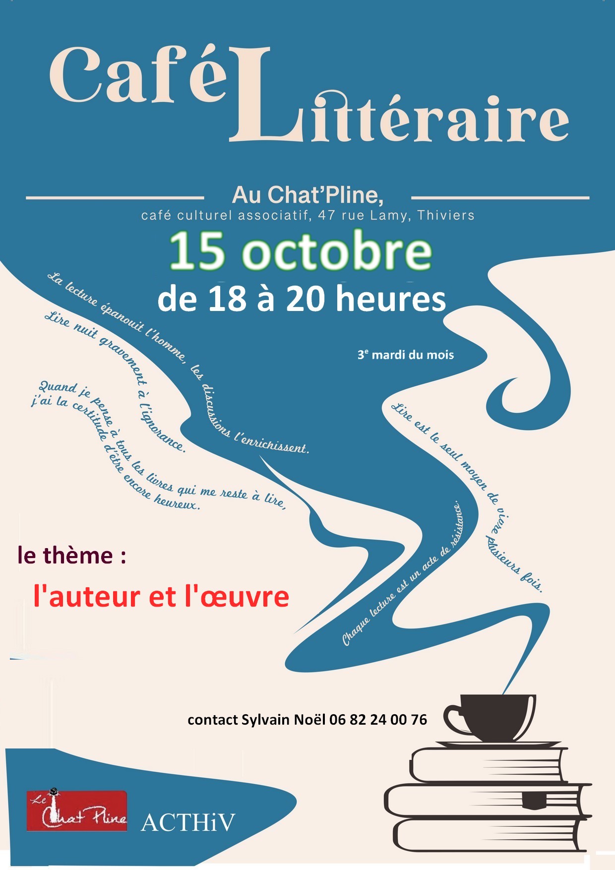 Tchat'Kafé "l'auteur et l'œuvre"