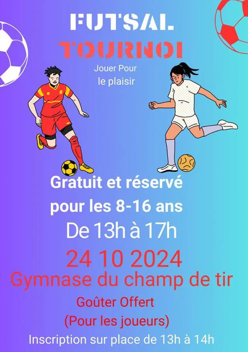 TOURNOI DE FUTSAL GRATUIT