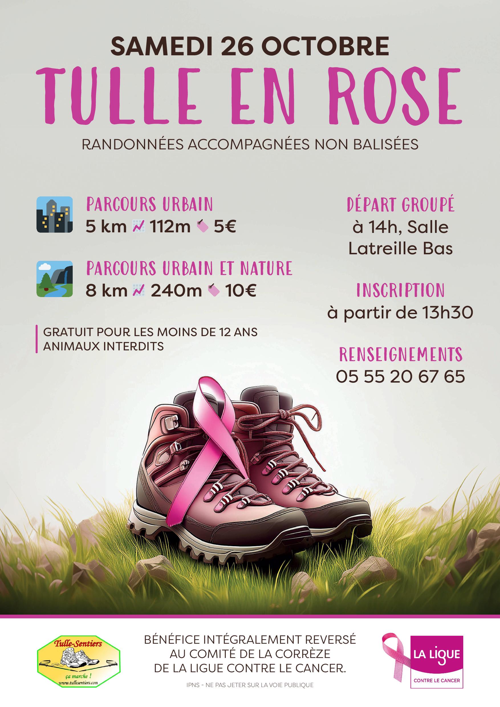 Tulle en rose Randonnées accompagnées non balisées