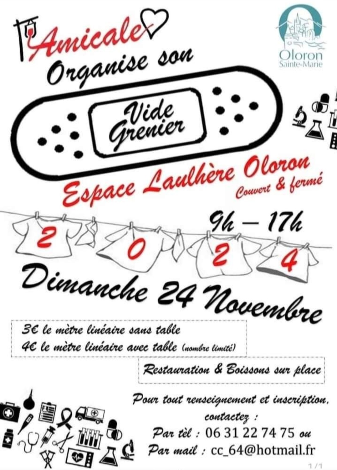 Vide grenier de l'Amicale du Centre Hospitalier