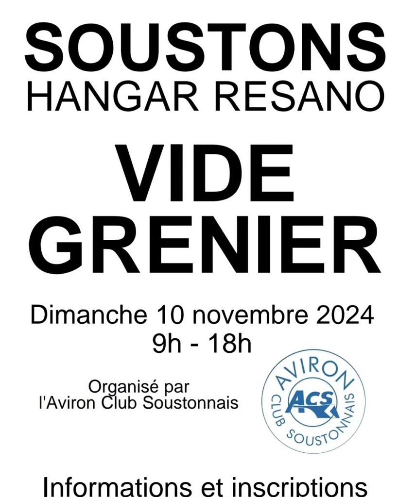 Vide greniers Aviron Club Soustonnais