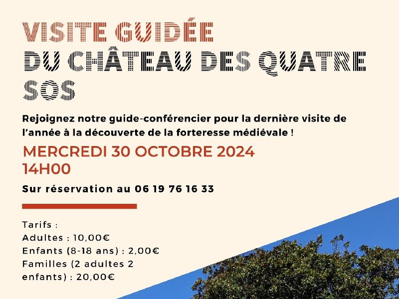 Visite guidée Château des Quat'sos