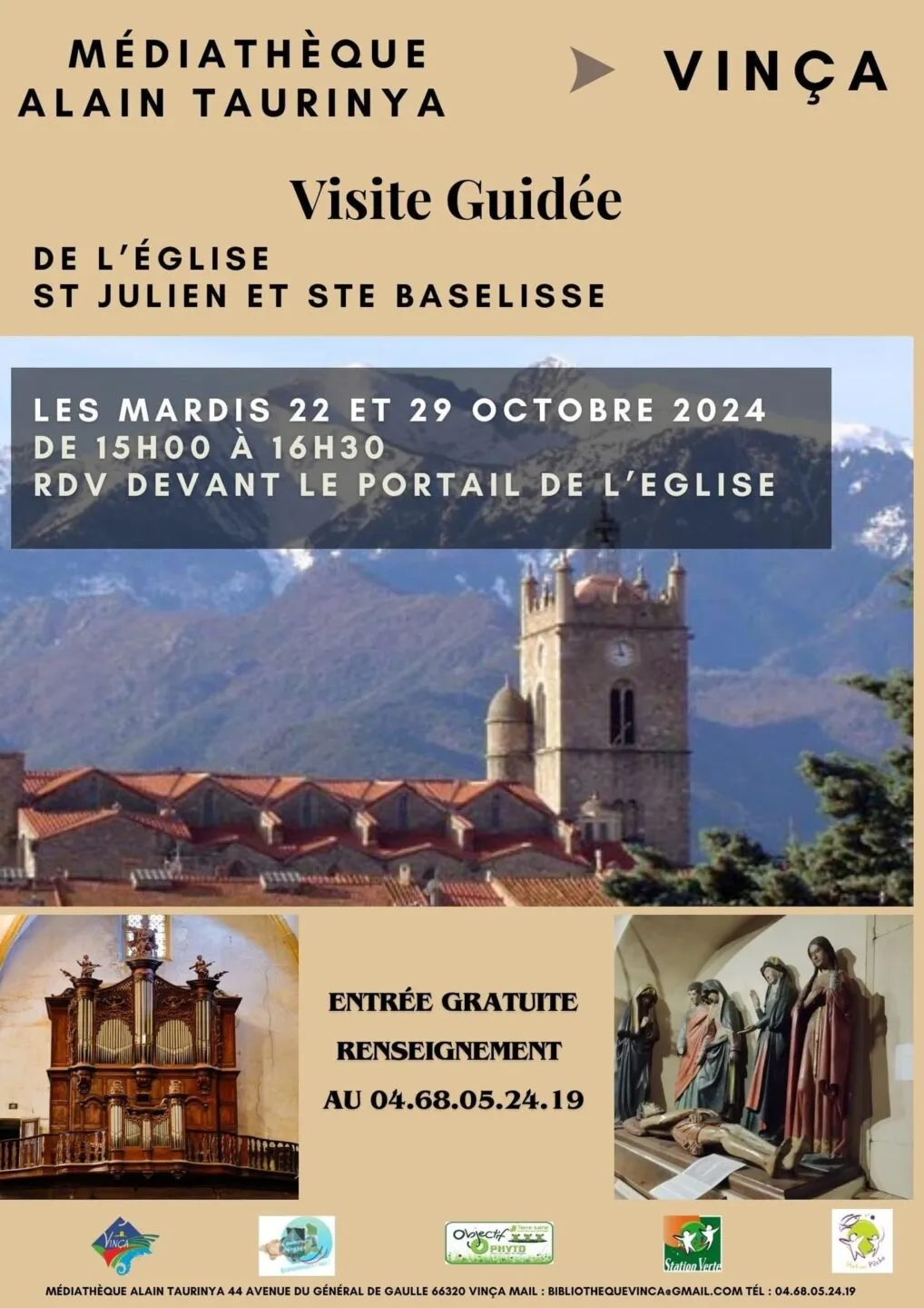 VISITE GUIDÉE DE L'ÉGLISE SAINT JULIEN ET SAINTE BASELISSE