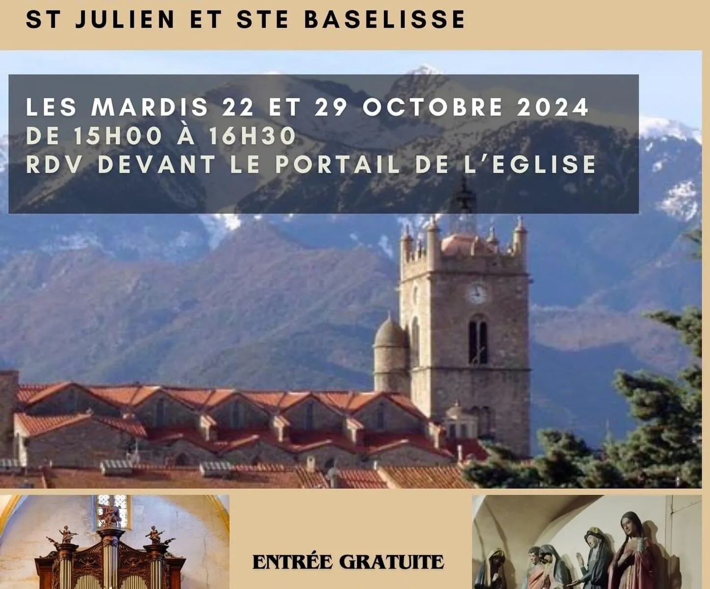 VISITE GUIDÉE DE L'ÉGLISE SAINT JULIEN ET SAINTE BASELISSE