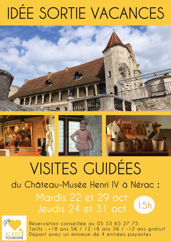 Visites guidées du Château-Musée Henri IV pour les Vacances de Pâques