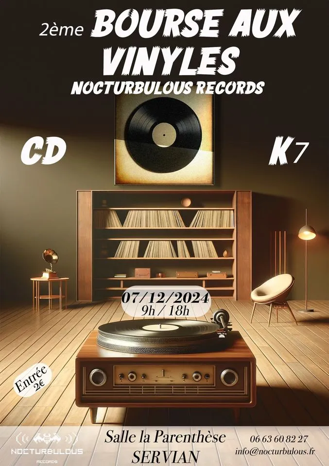 2ÈME BOURSE AUX VINYLES ET K7- NOCTURBULOUS RECORD