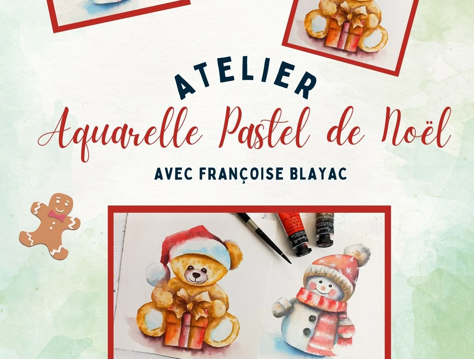 ATELIER AQUARELLE PASTEL DE NOËL- MÉDIATHÈQUE