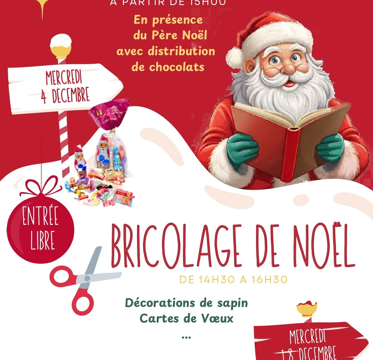 Atelier bricolages de Noël