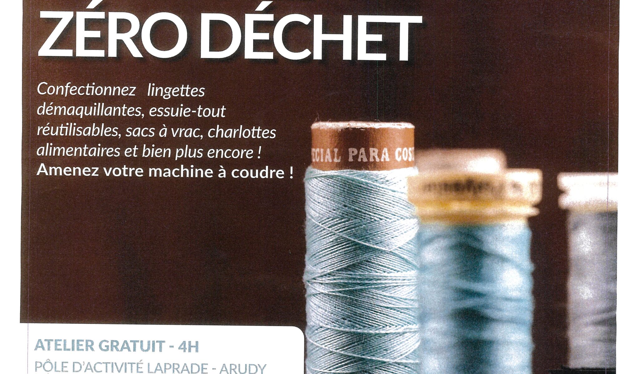 Atelier couture zéro déchet