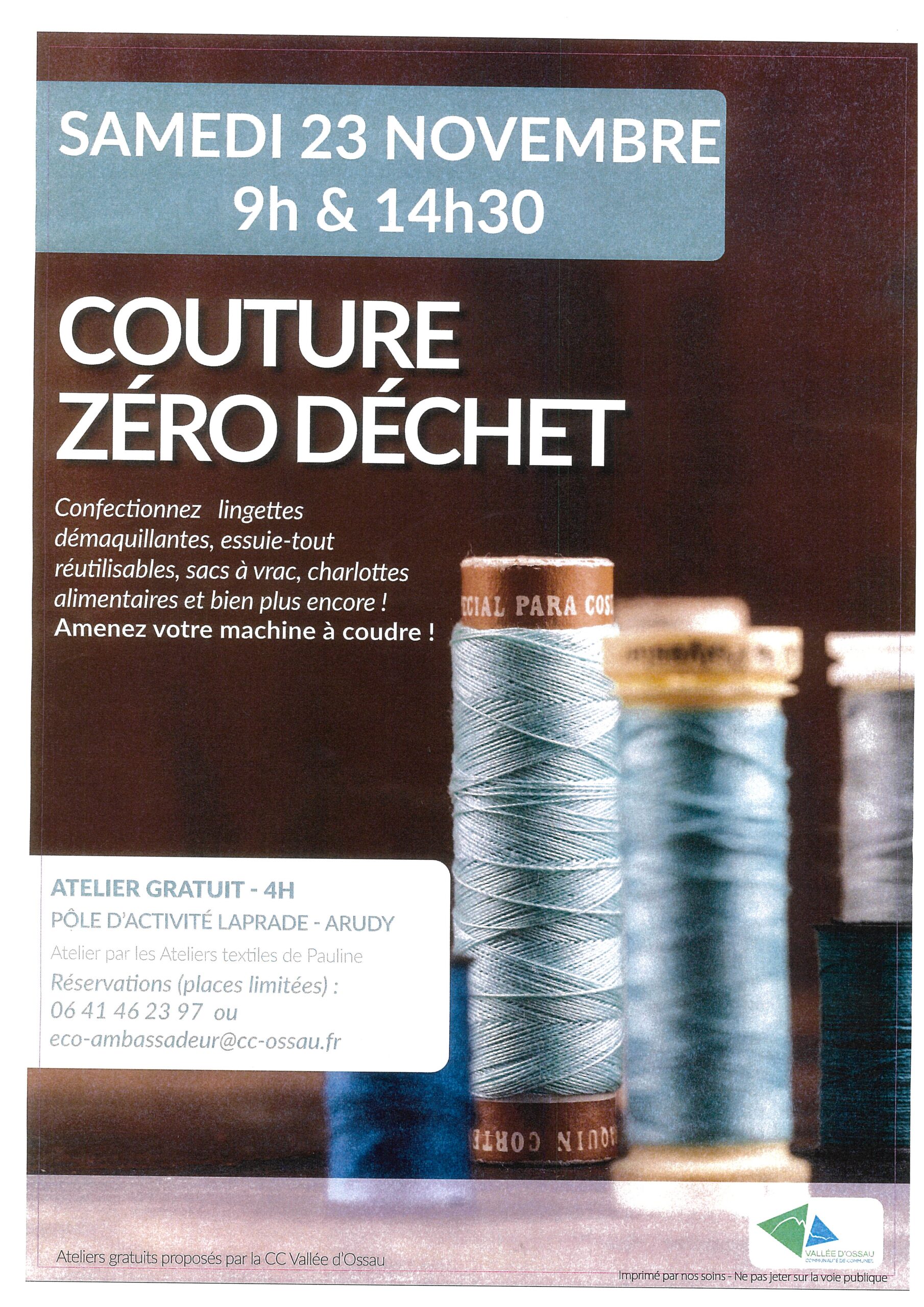 Atelier couture zéro déchet