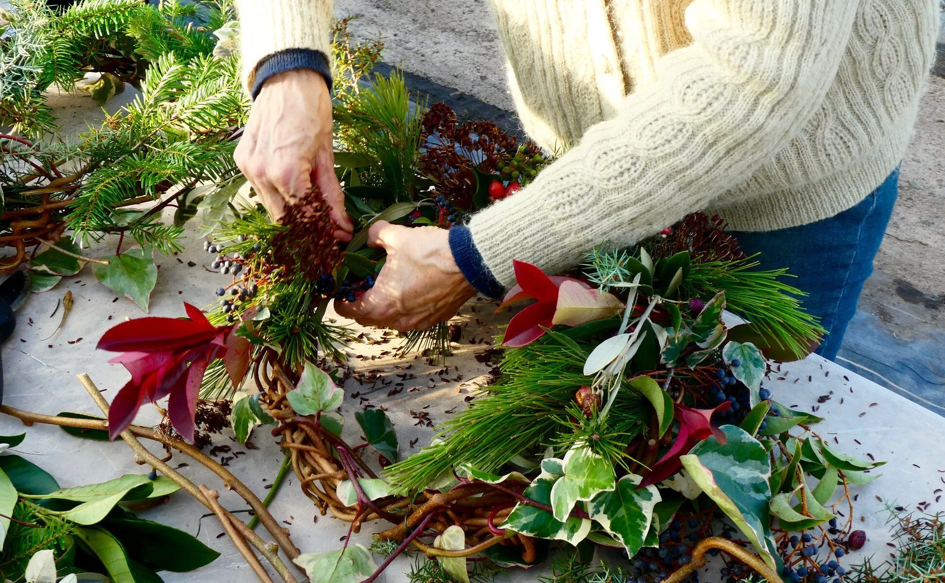 ATELIER CRÉATIF COURONNE DE NOËL