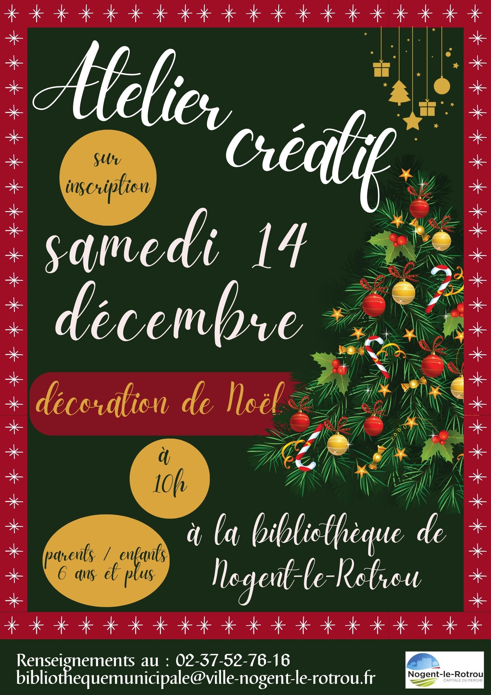 Atelier créatif décoration de noël