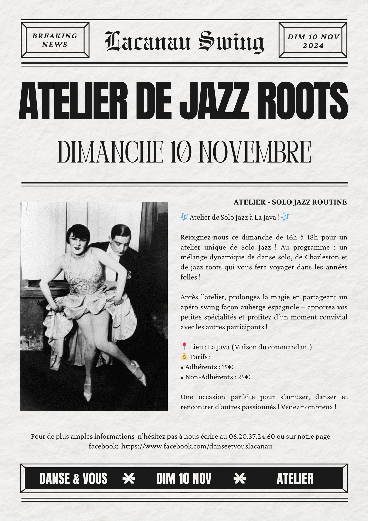 Atelier de danse Jazz Roots