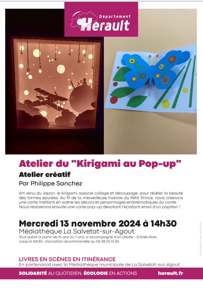 Atelier du "Kirigami au Pop-up"