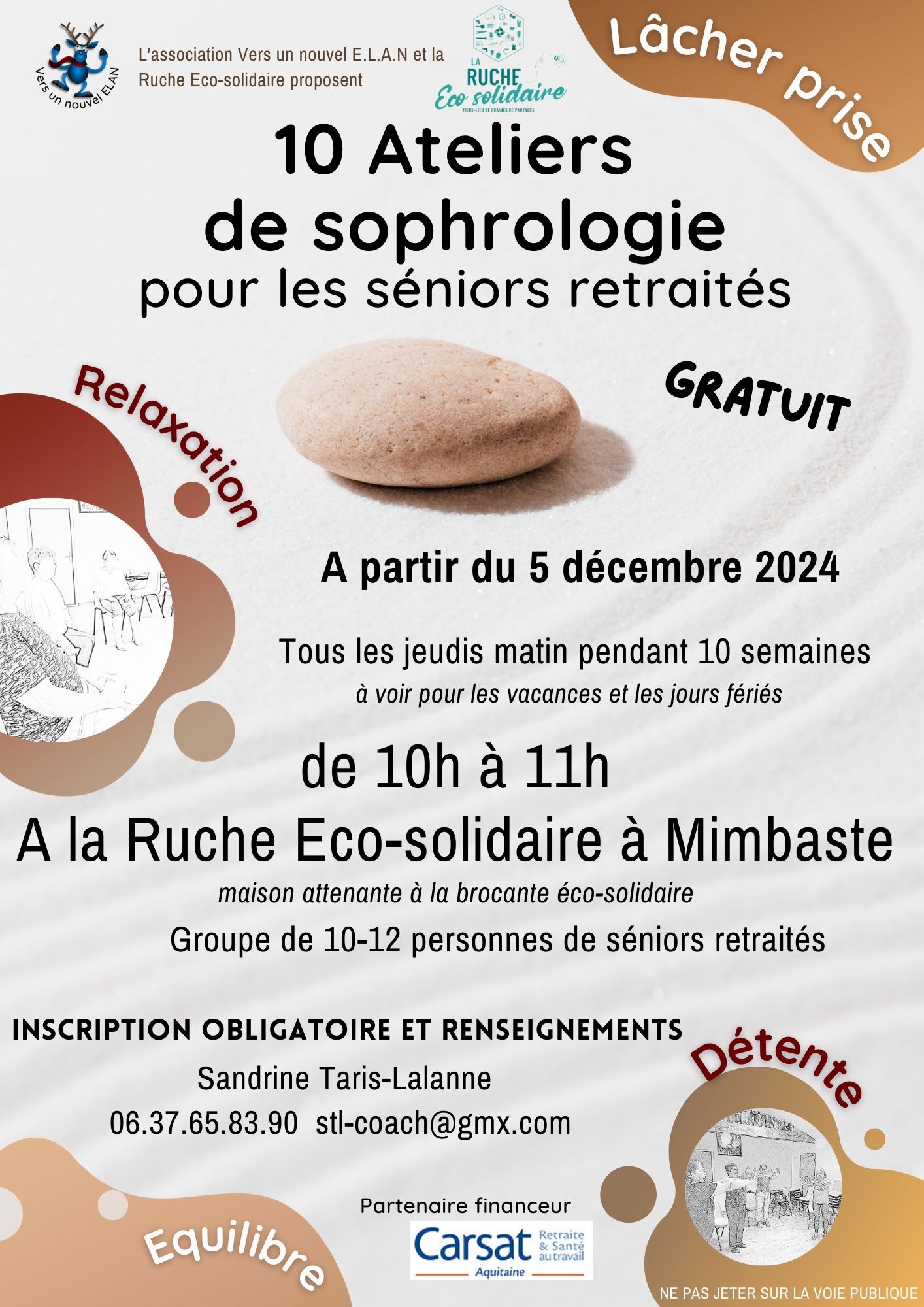 Atelier sophrologie Séniors retraités