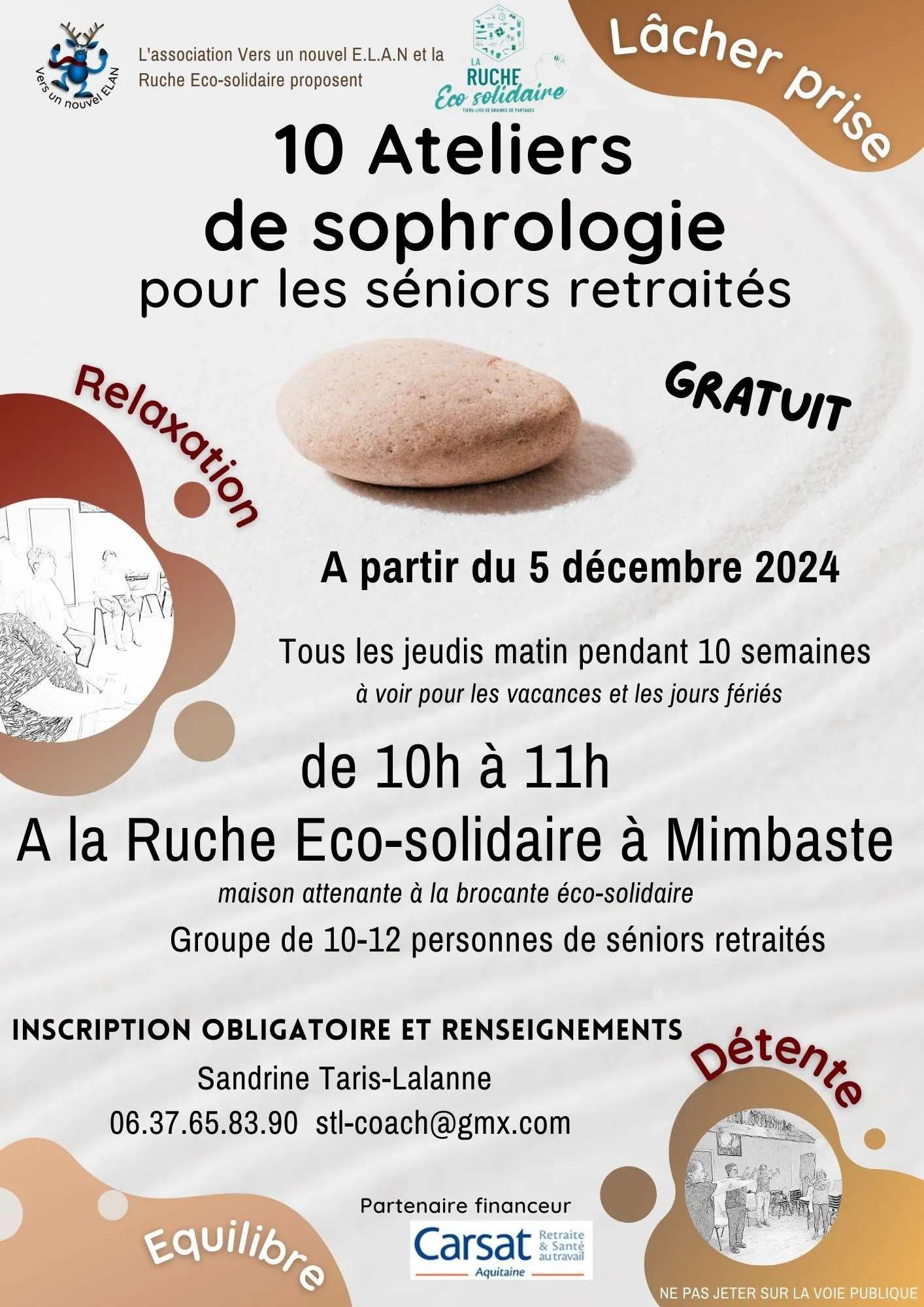 Atelier sophrologie Séniors retraités