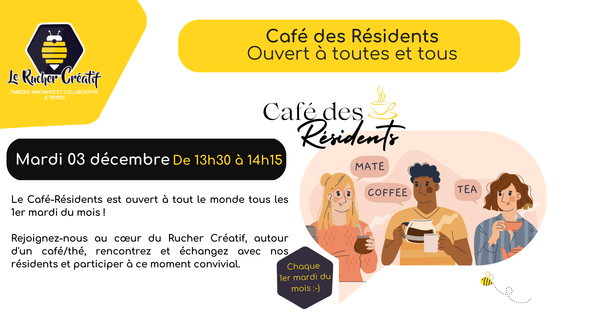 Café Résidents ouvert à tous !