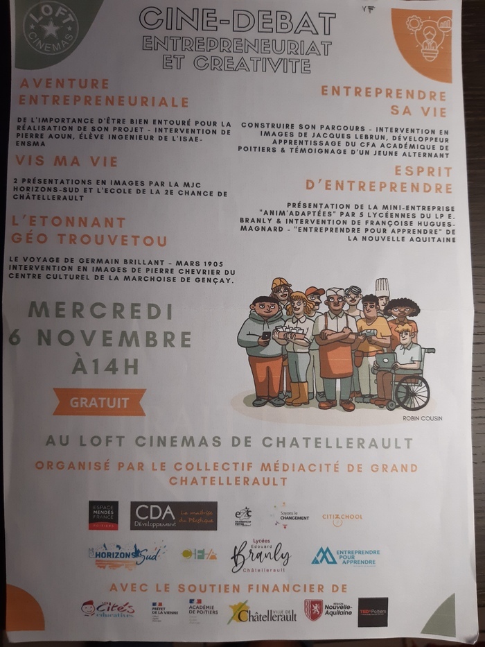 Ciné-débat "Entrepreneuriat et Créativité"