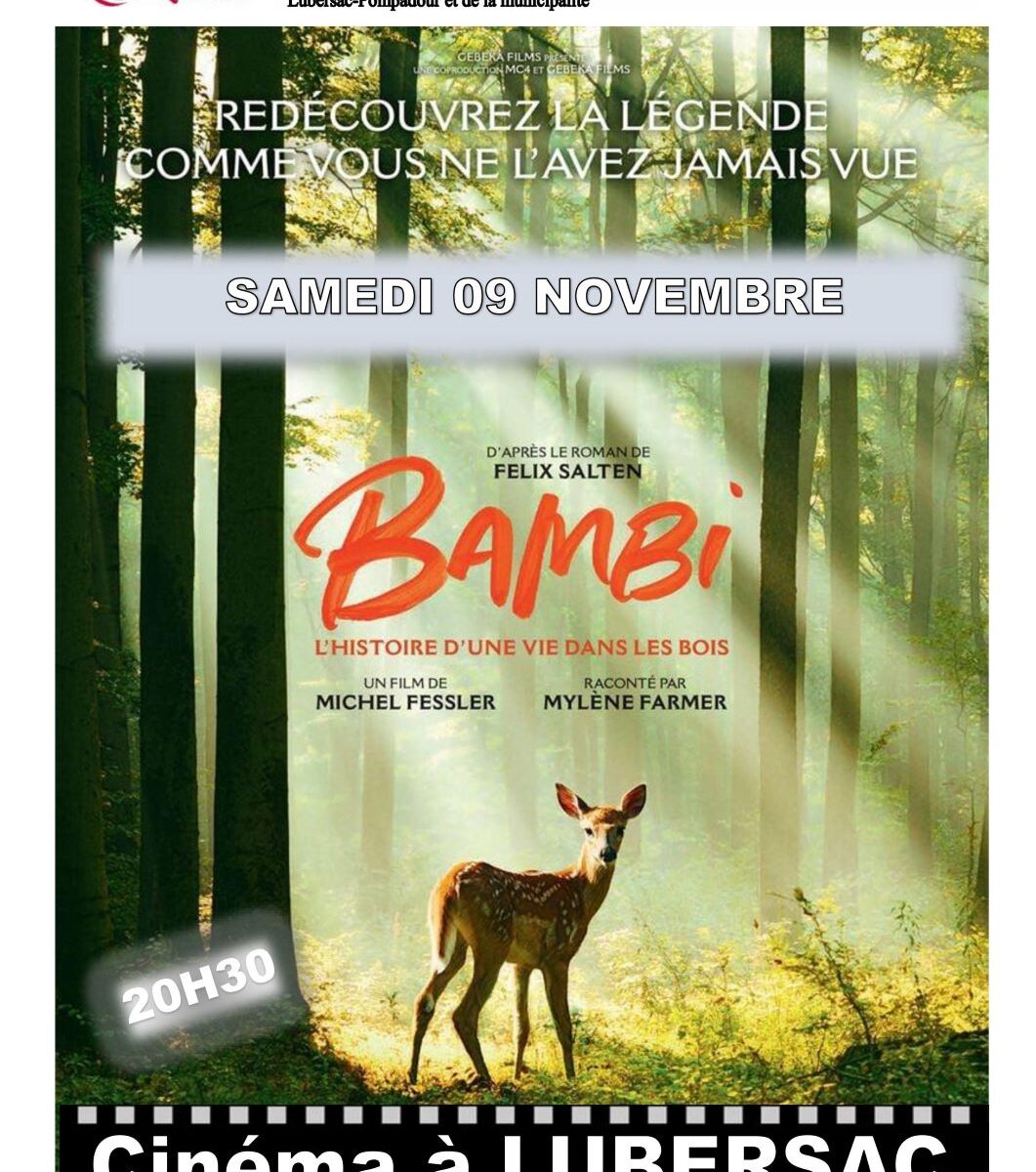 Cinéma à Lubersac Bambi