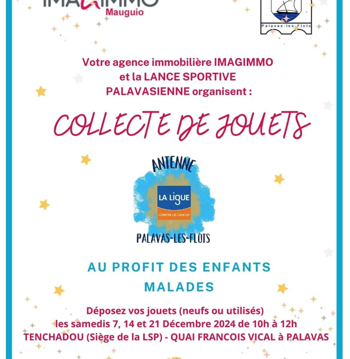 COLLECTE DE JOUETS AU PROFIT DES ENFANTS MALADES