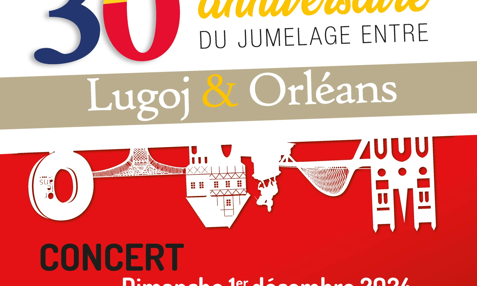 CONCERT 30e anniversaire de jumelage Lugoj & Orléans