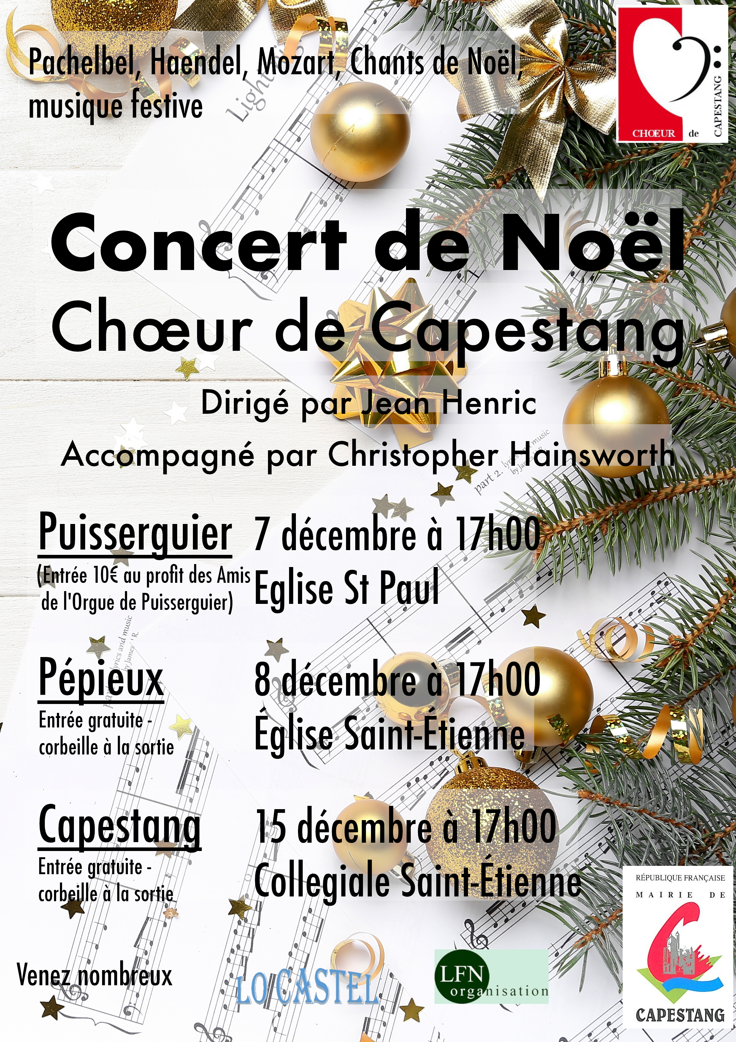 CONCERT DE NOËL CHOEUR DE CAPESTANG