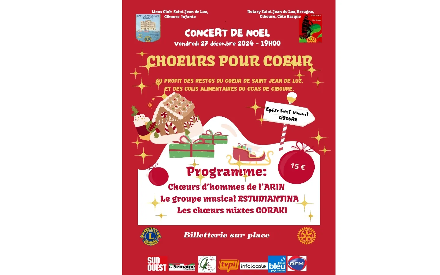 Concert de Noël choeurs pour coeur