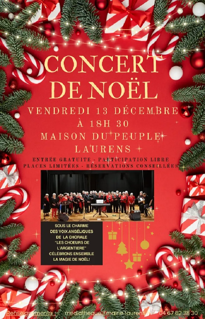 CONCERT DE NOËL LES CHOEURS DE L'ARGENTIÈRE"