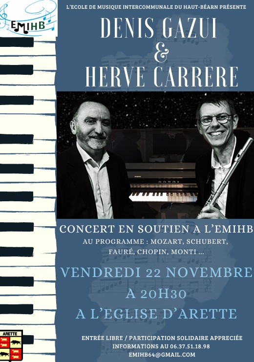 Concert Denis GAZUI & Hervé CARRERE