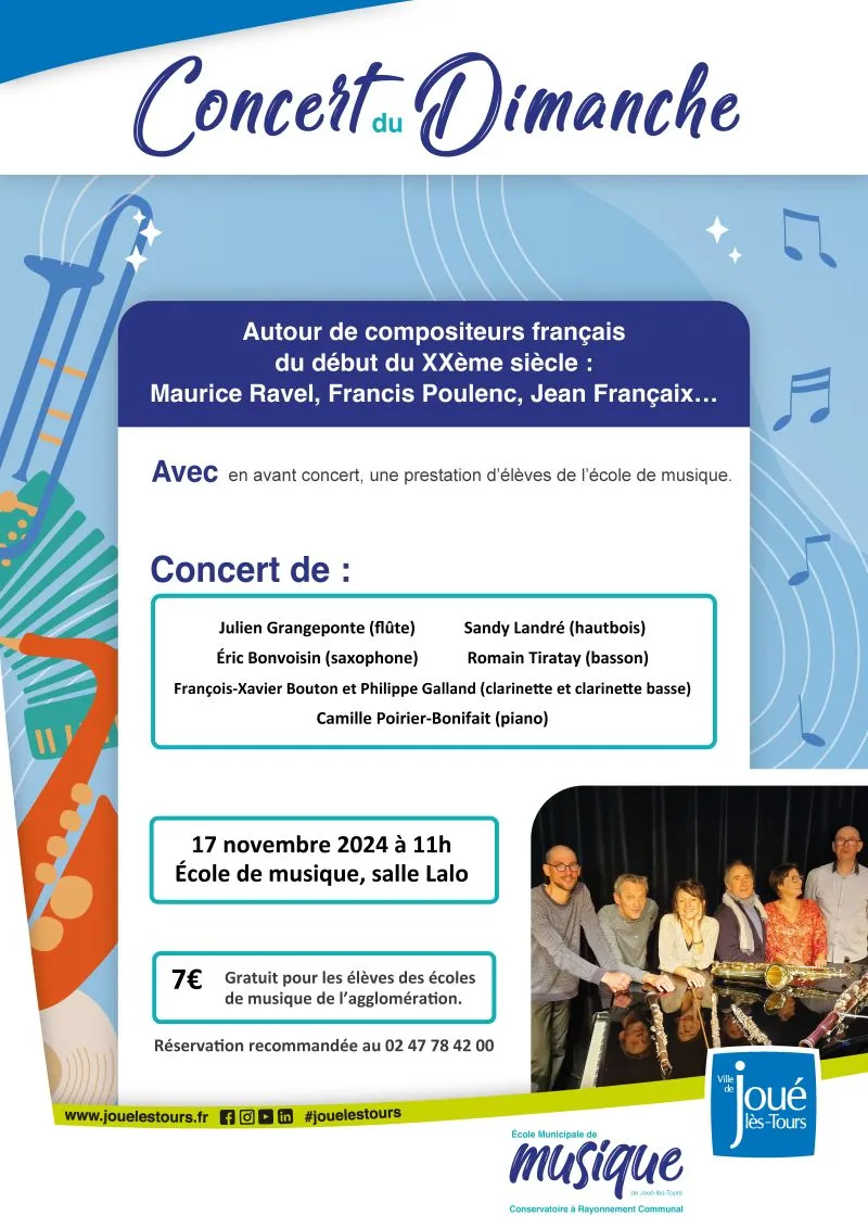 Concert du dimanche musiques françaises