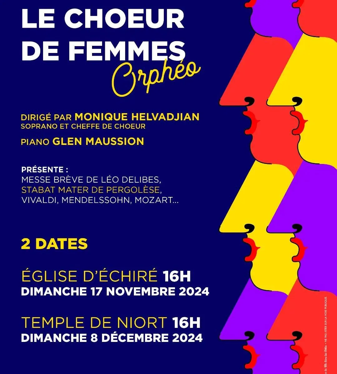 Concert Ensemble vocal Orphéo Le Chœur des Femmes à Niort