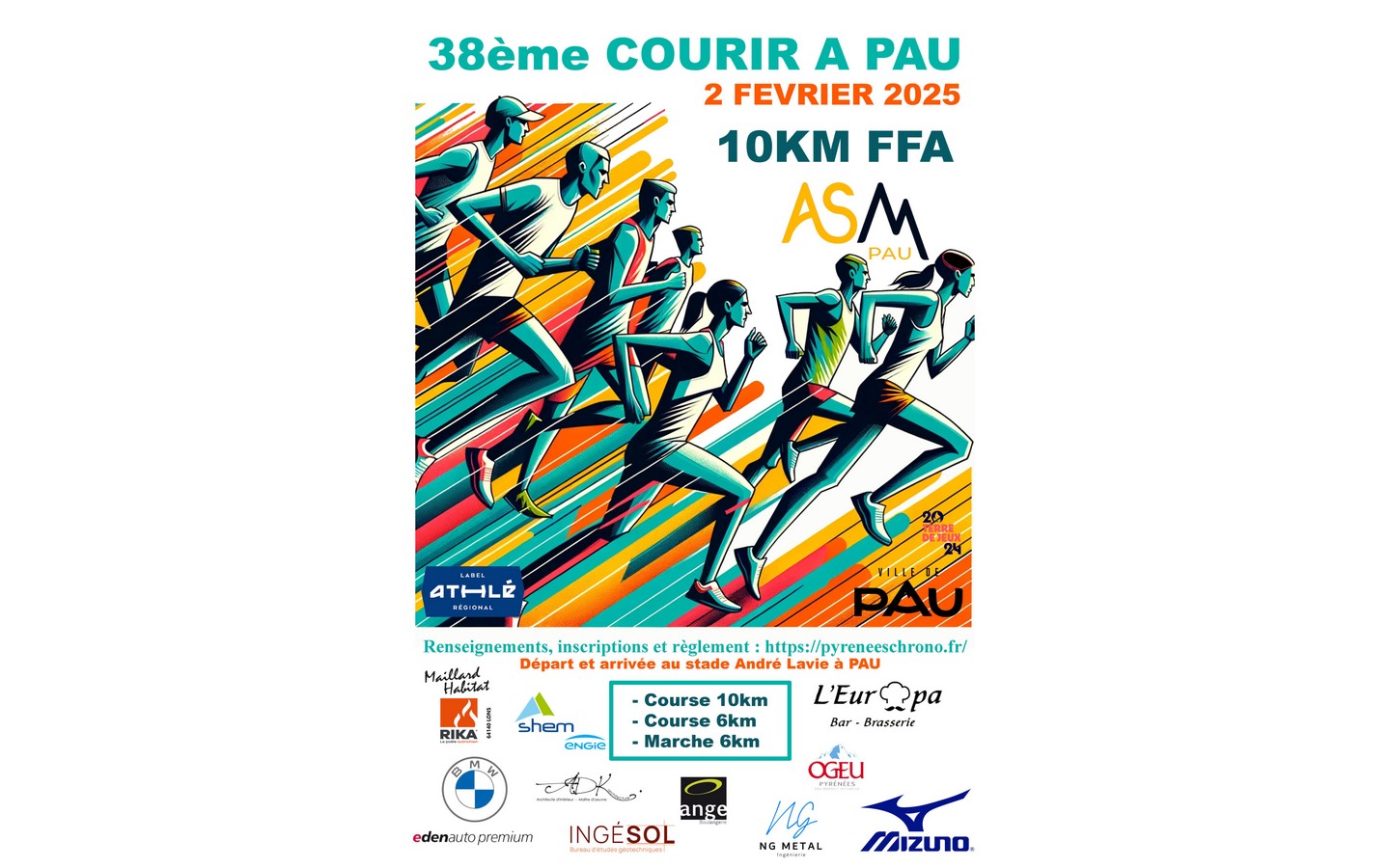 Courir à Pau