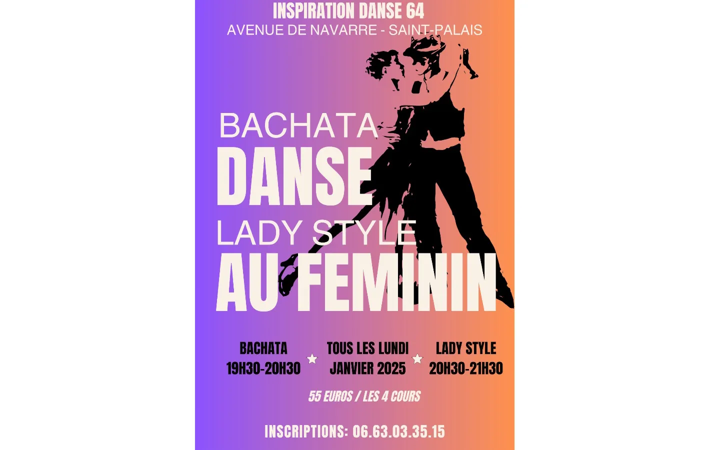 Cours de danse au féminin