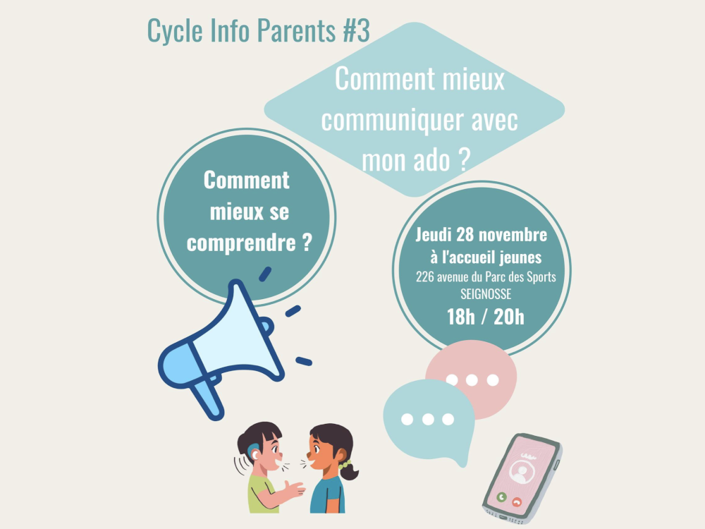 Cycle info parents #3 Comment mieux communiquer avec mon ado ?