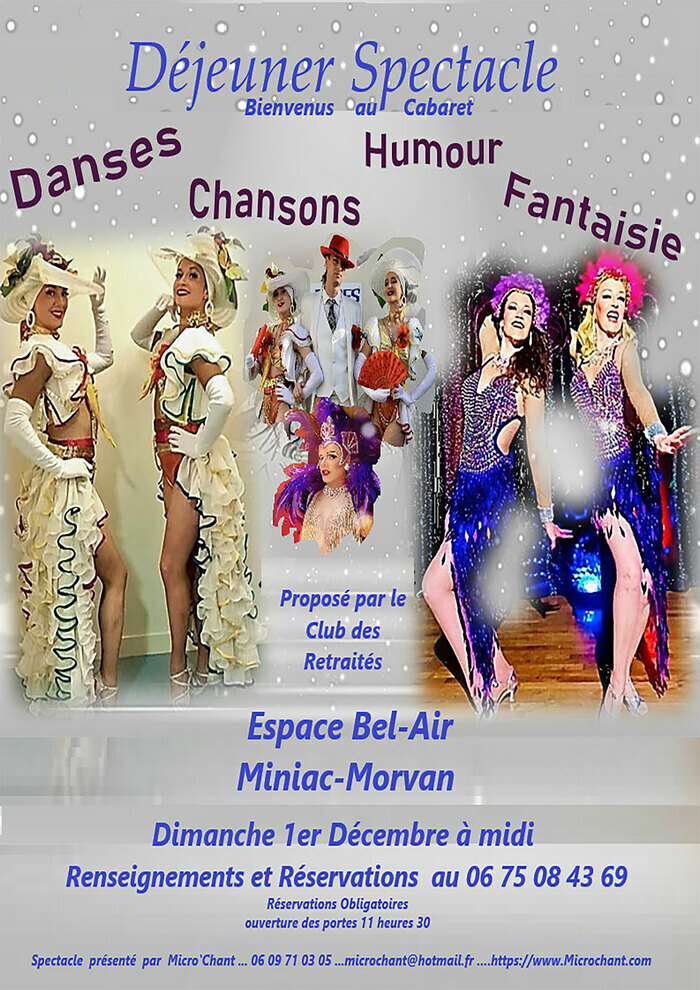 Déjeuner Spectacle Espace Bel-Air Miniac-Morvan