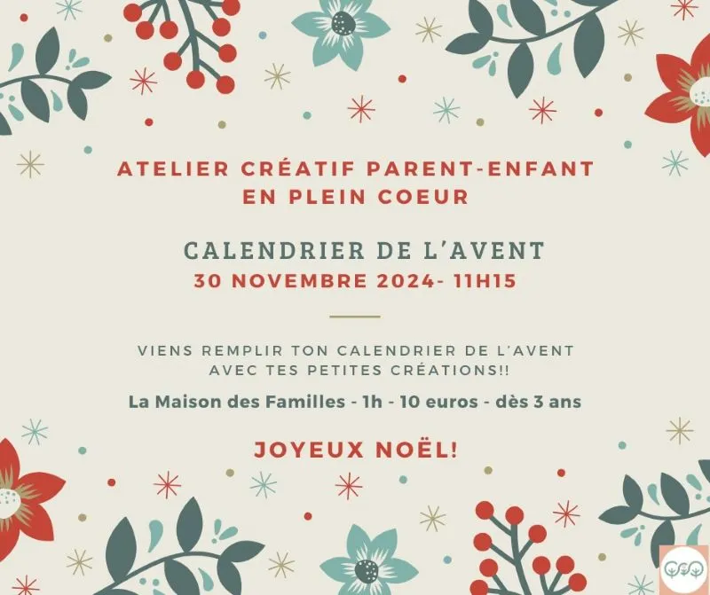 En plein Coeur Atelier créatif Calendrier de l'avent