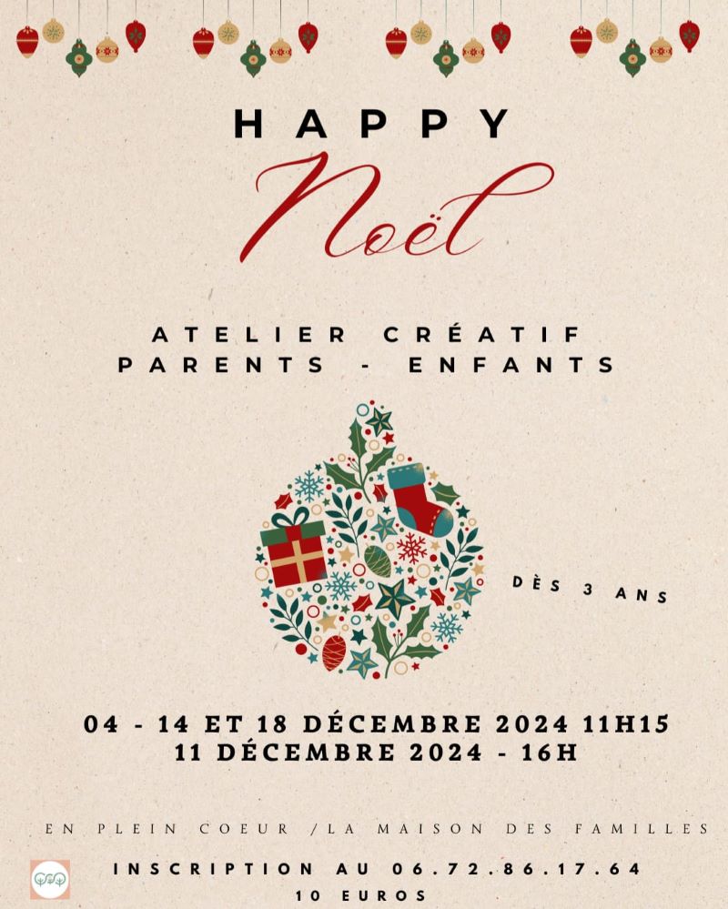 En plein Coeur Atelier créatif Happy Noël