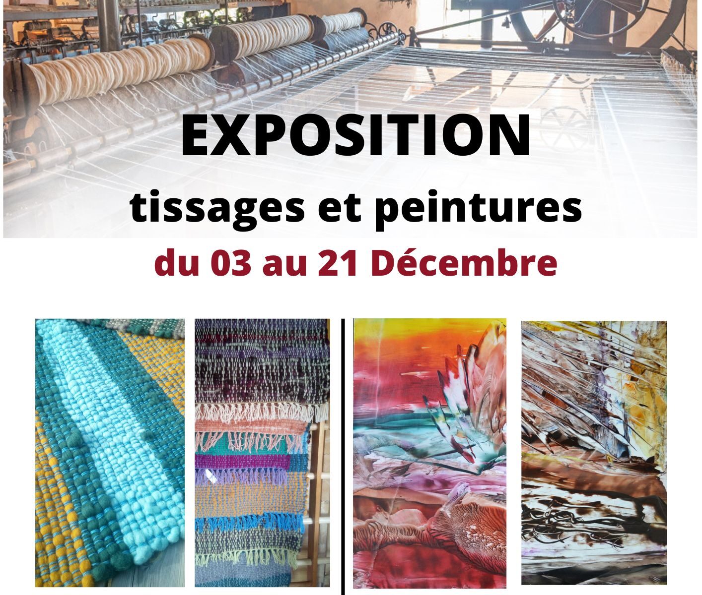 EXPOSITION TISSAGES & PEINTURES - SANDIE BLANC & FRANCE ALTI