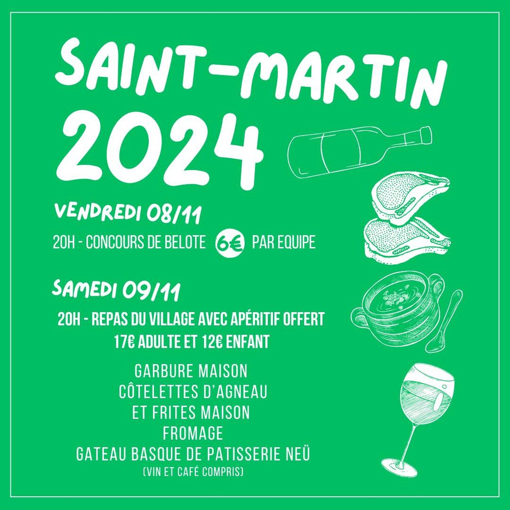 Fêtes de la Saint-Martin repas du village