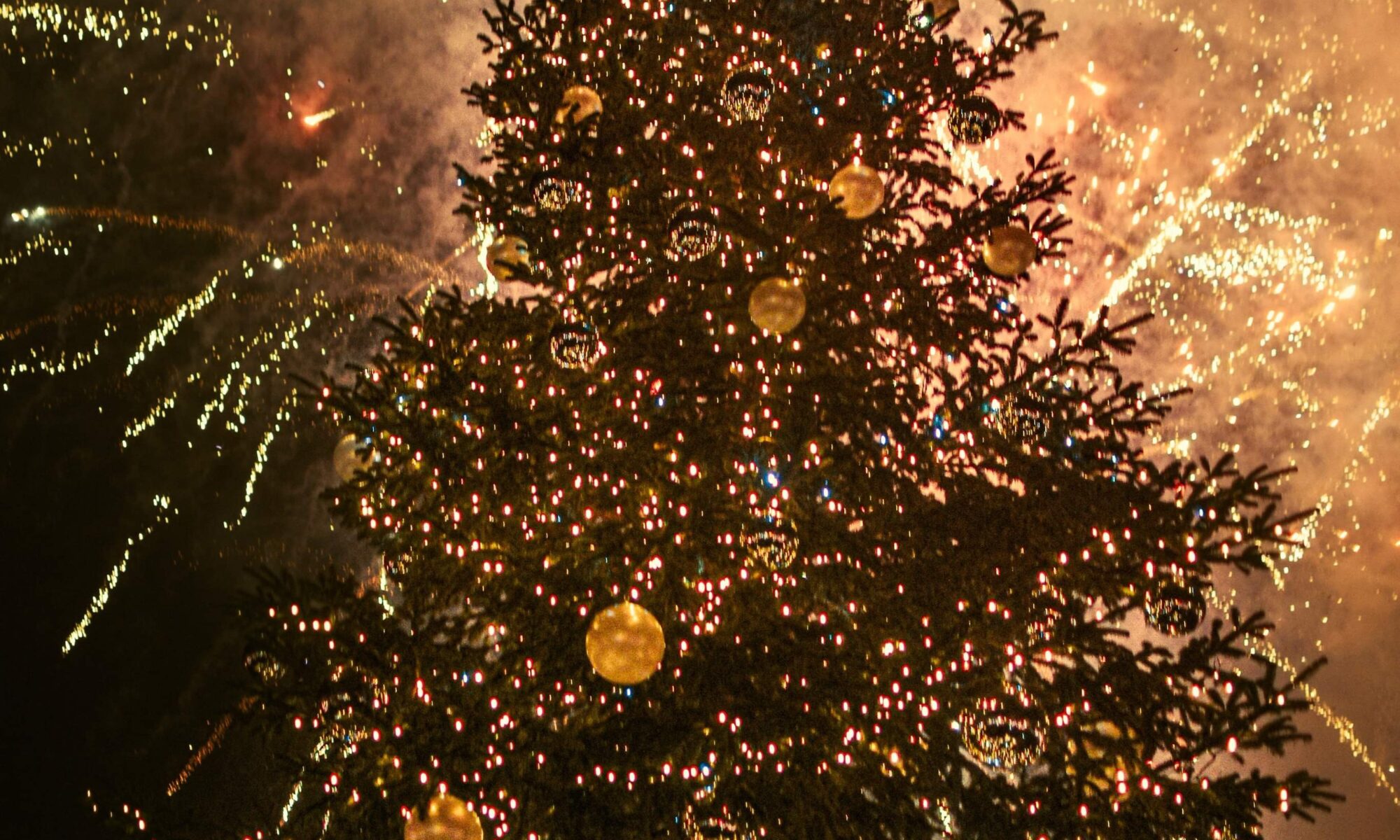 Feu d'artifice de Noël