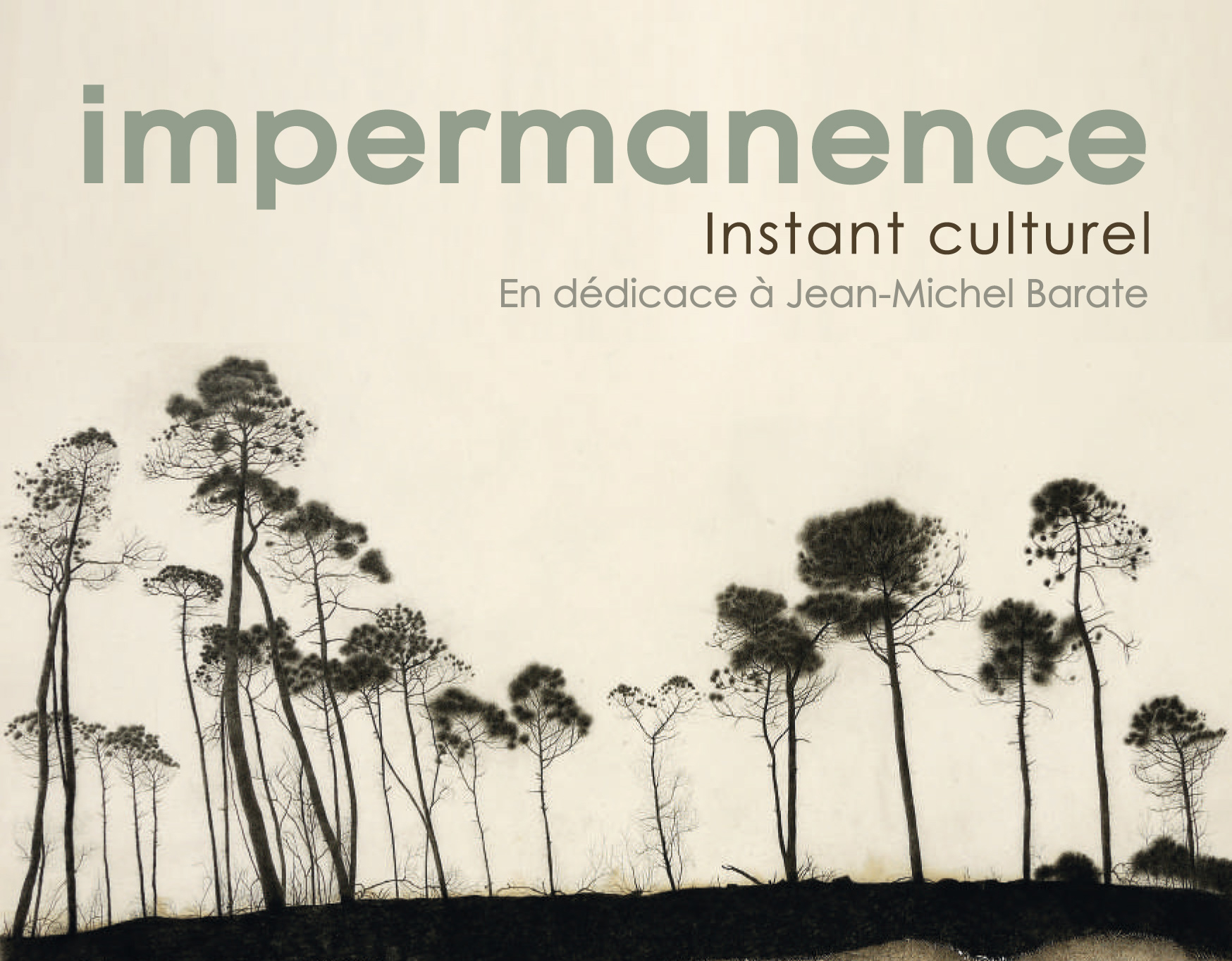 Impermanence Instant culturel en dédicace à Jean-Michel Barate